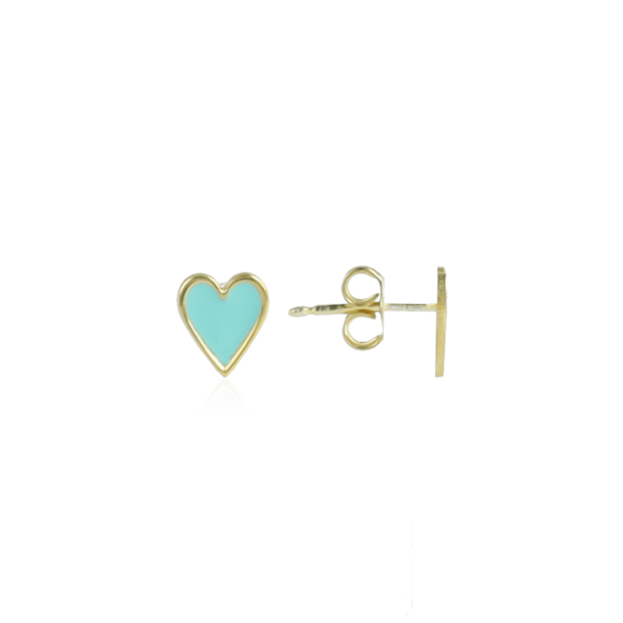 Symbol earrings heart turquoise