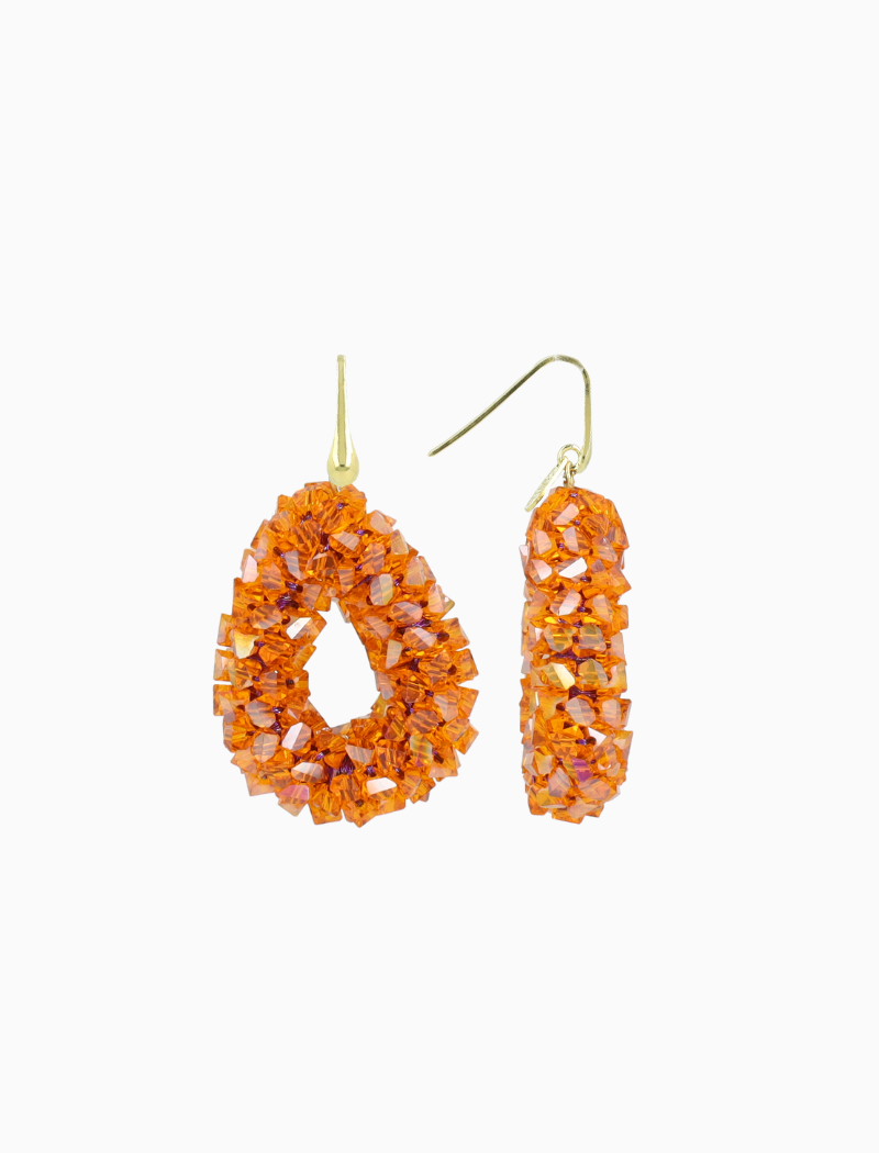 Oranje Oorbellen Marieke Drop S Raw