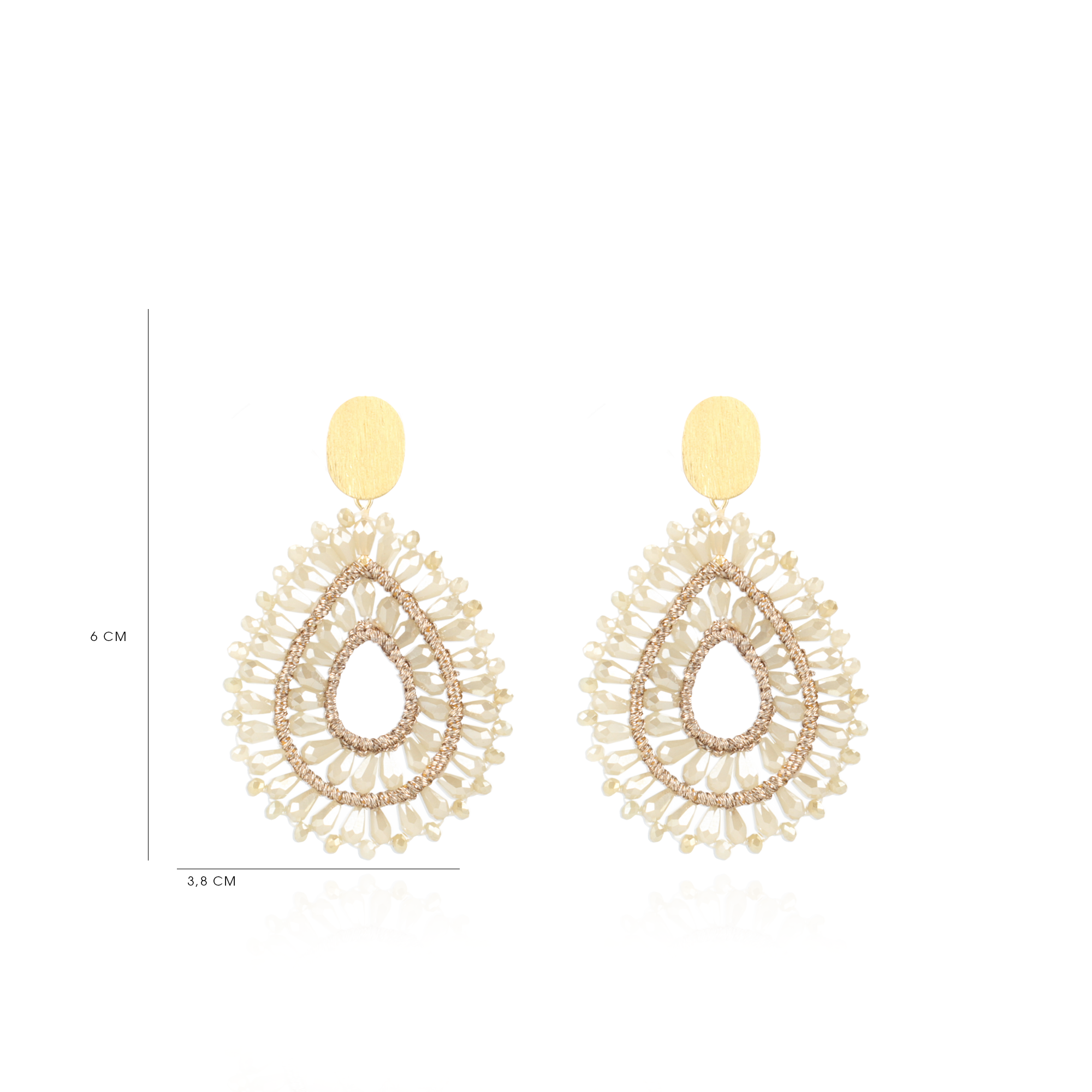 Nude Oorbellen Silk Drop Double Crystal lott-theme.productDescriptionPage.SEO.byTheBrand