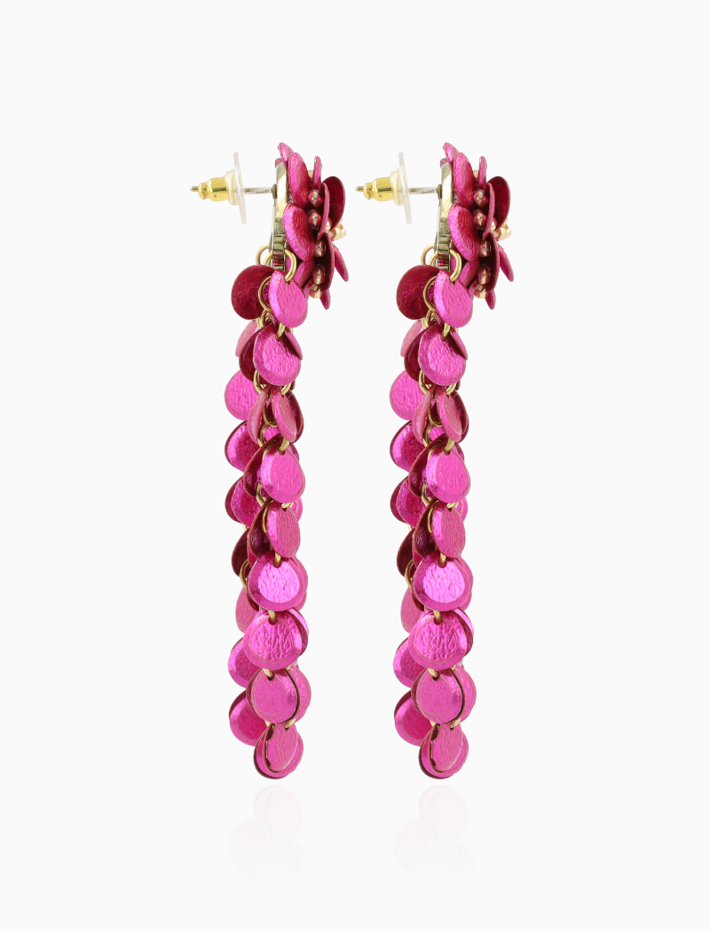 Fuchsia Oorbellen Waterfall Wide Rings L Astrid