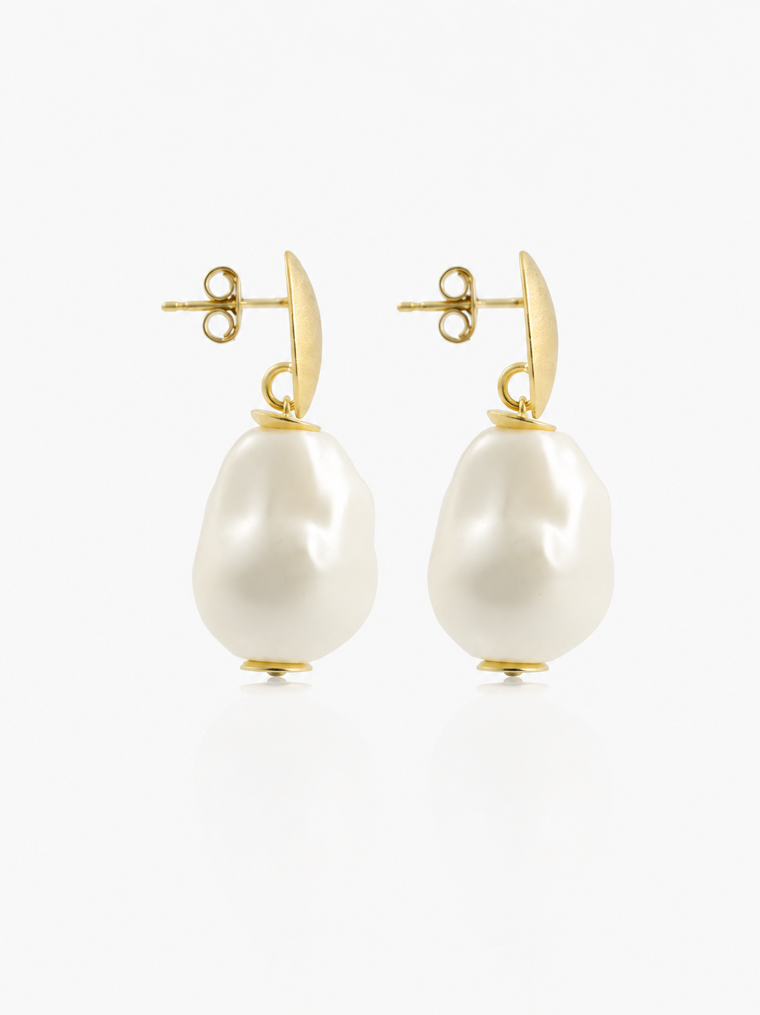 Perle Ohrringe Irregular Stone S Bailey
