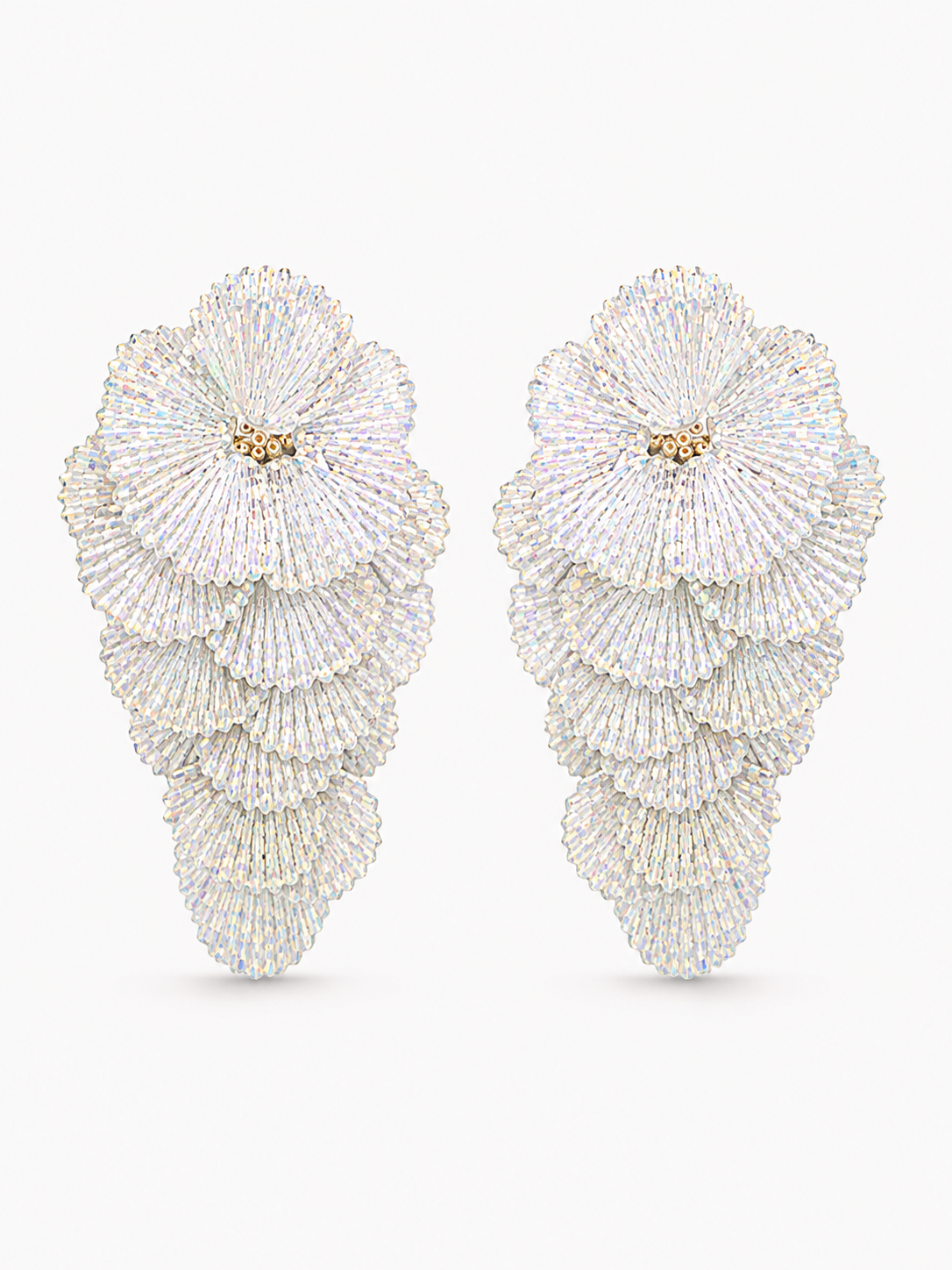 Aqua Oorbellen Charlize Shell Rain