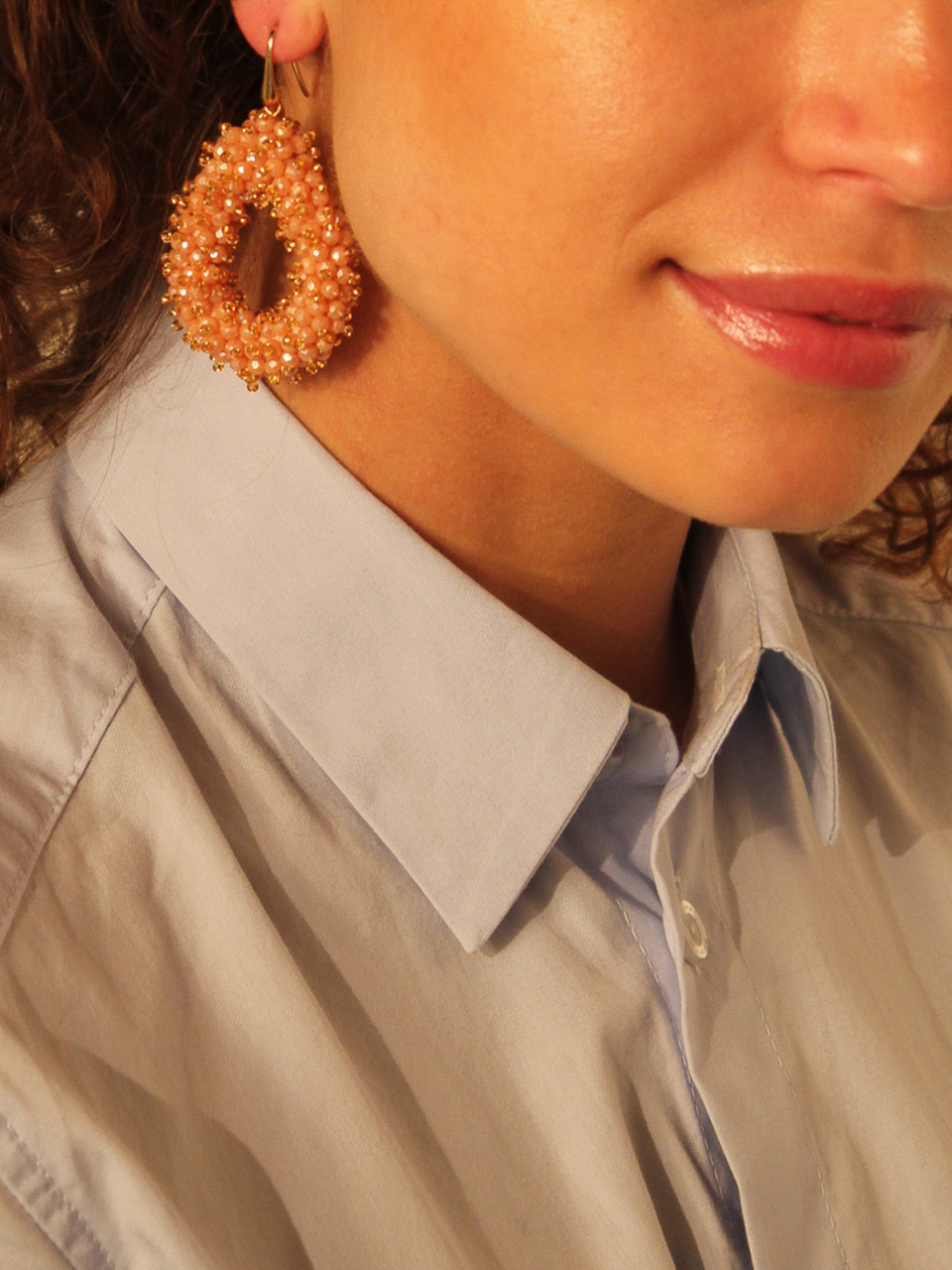 Orange Earrings Louise Double Stones Drop Llott-theme.productDescriptionPage.SEO.byTheBrand