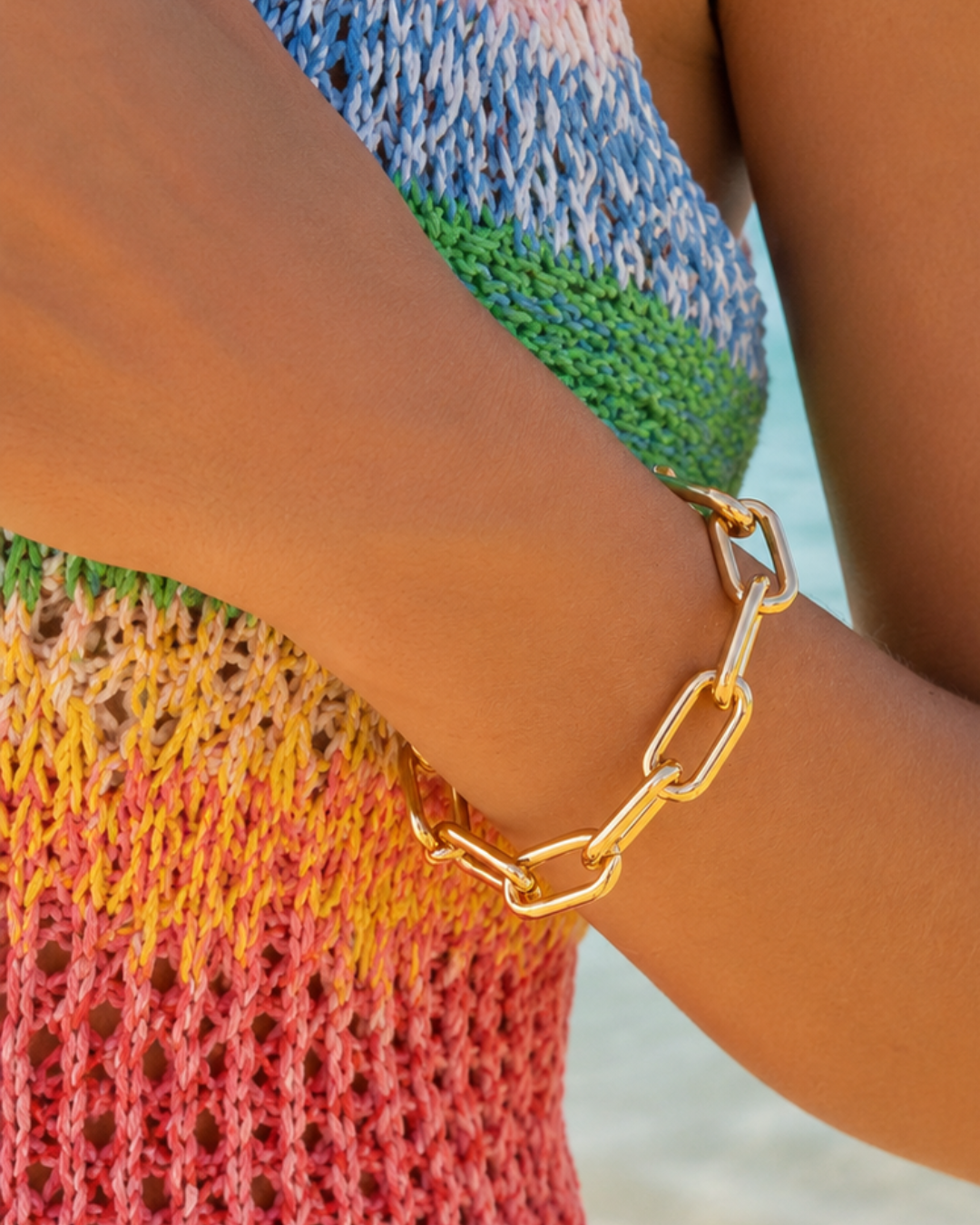 Cyris - CLA Bracelet Paperclip M - Soft Gold