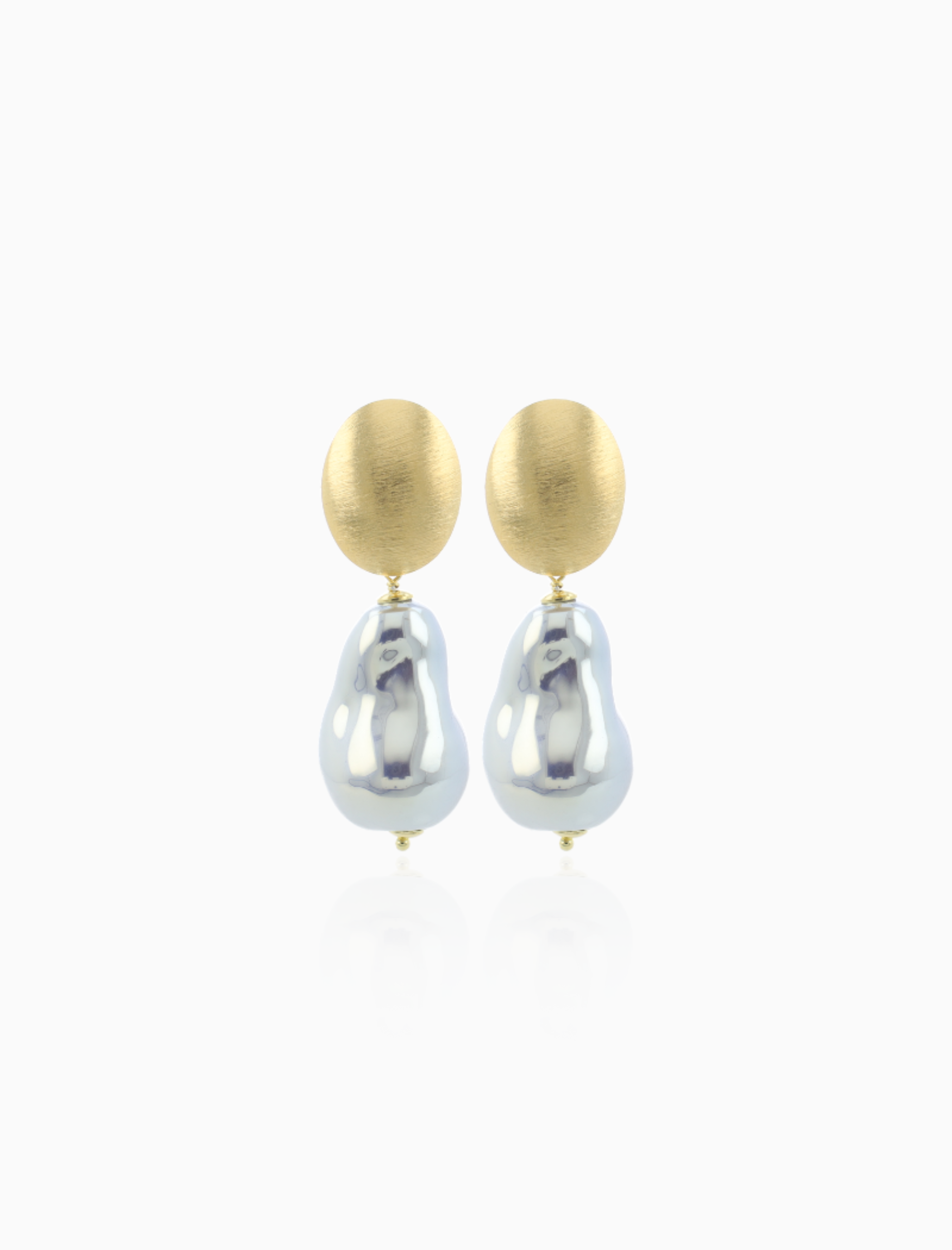 Cecilia - CE QU Crystal Glass Pearl Look M - Soft Grey