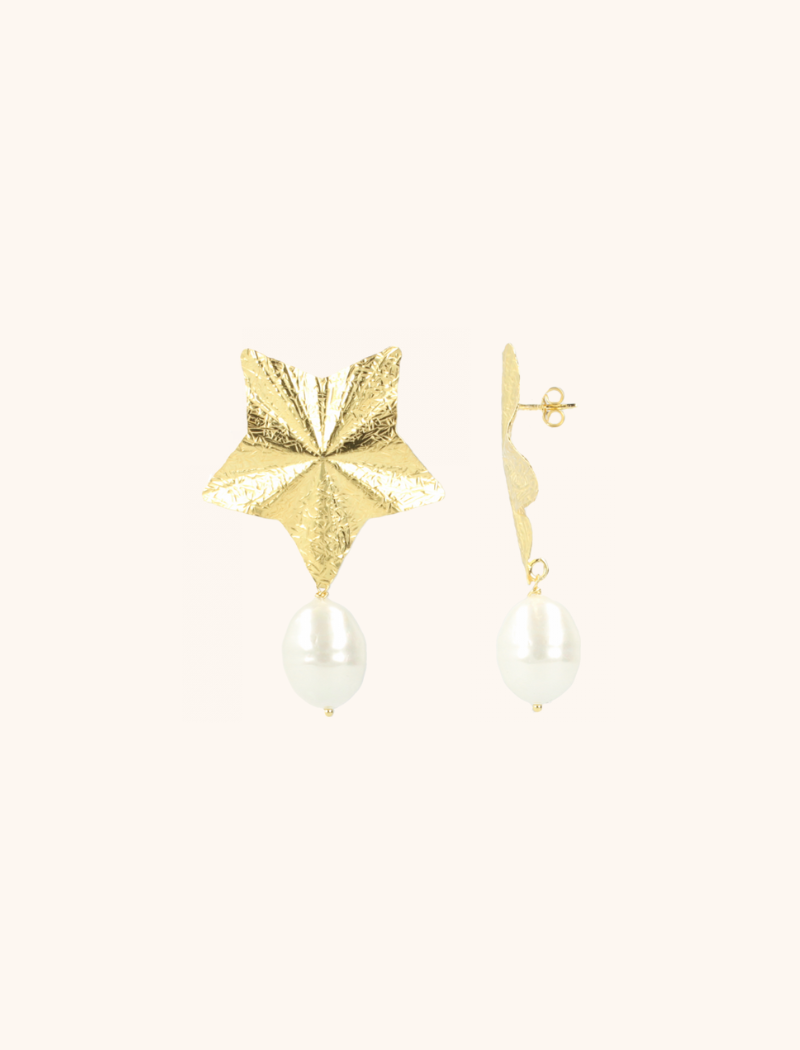 Klassischer Ohrring Pearly Star