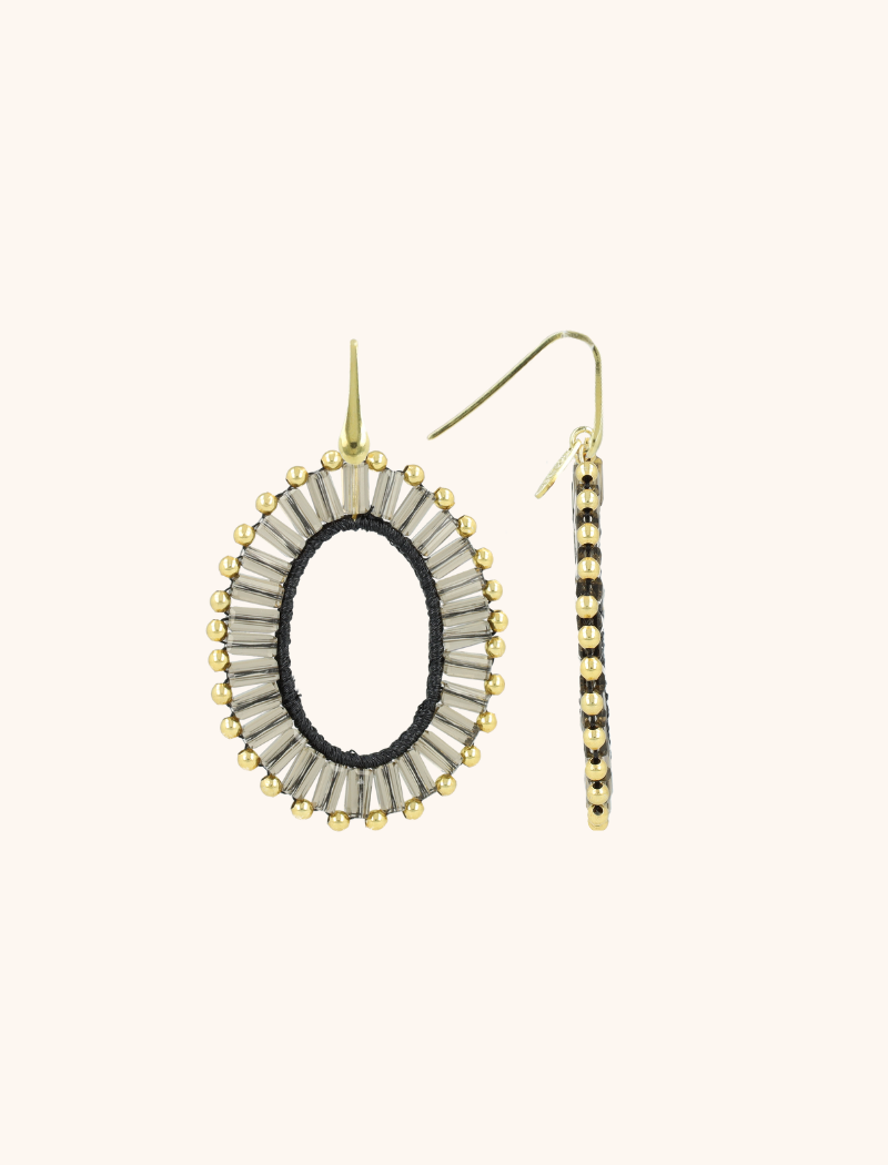 Transparant Black Oorbellen Naomi Ovaal Mlott-theme.productDescriptionPage.SEO.byTheBrand