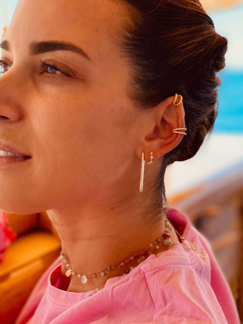 Tiny by LOTT. Ear Cuff Dubbel Crystal