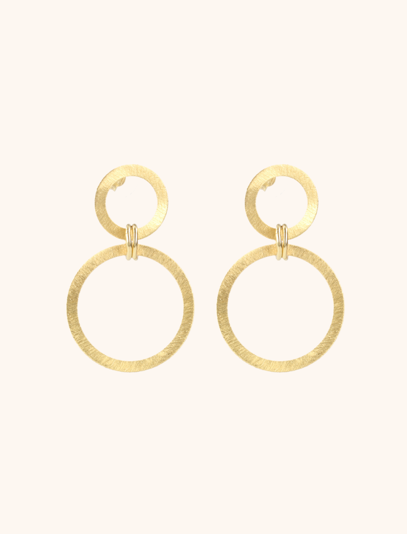  Ohrringe Eslie Classic Thick Round Satin