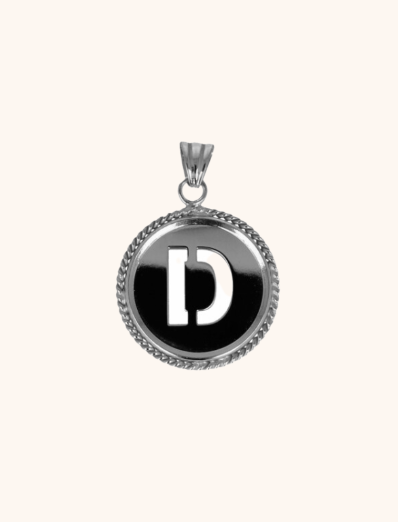 Zilveren Initial Medallion pendantlott-theme.productDescriptionPage.SEO.byTheBrand