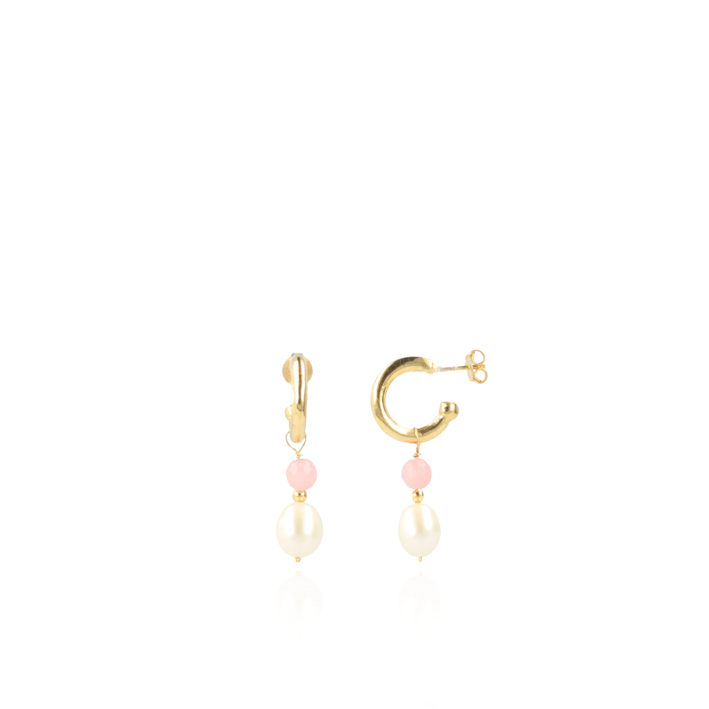Classic oorbellen Vintage Rose Parel