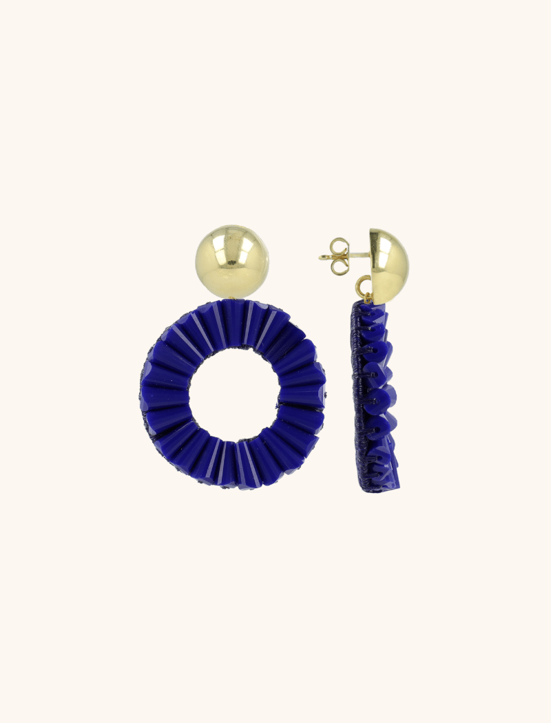 Blauwe Oorbellen Open Circle Daneelott-theme.productDescriptionPage.SEO.byTheBrand