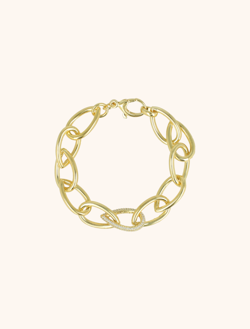 Gouden Armband Teardrop Closed Forever