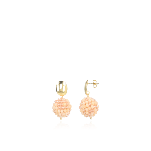 Orange Earrings Glassberry Lea Globe S