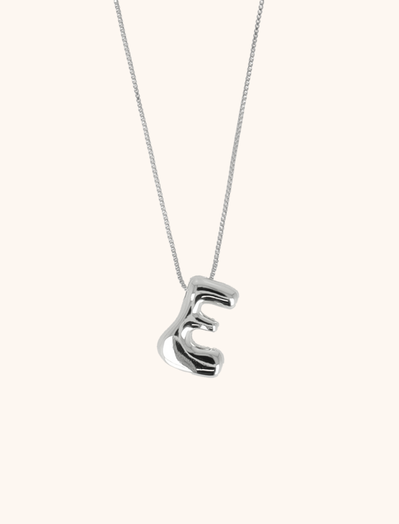 Silver Cartoon Initial Necklace - Adjustablelott-theme.productDescriptionPage.SEO.byTheBrand