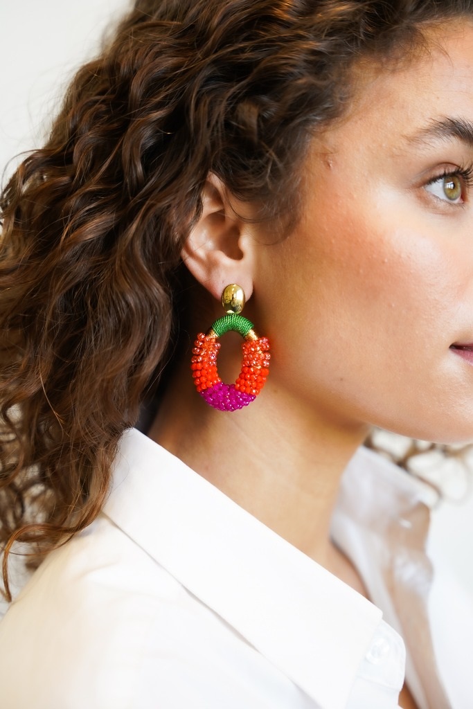 Fuchsia Earrings Yara Glassberry Oval Mlott-theme.productDescriptionPage.SEO.byTheBrand