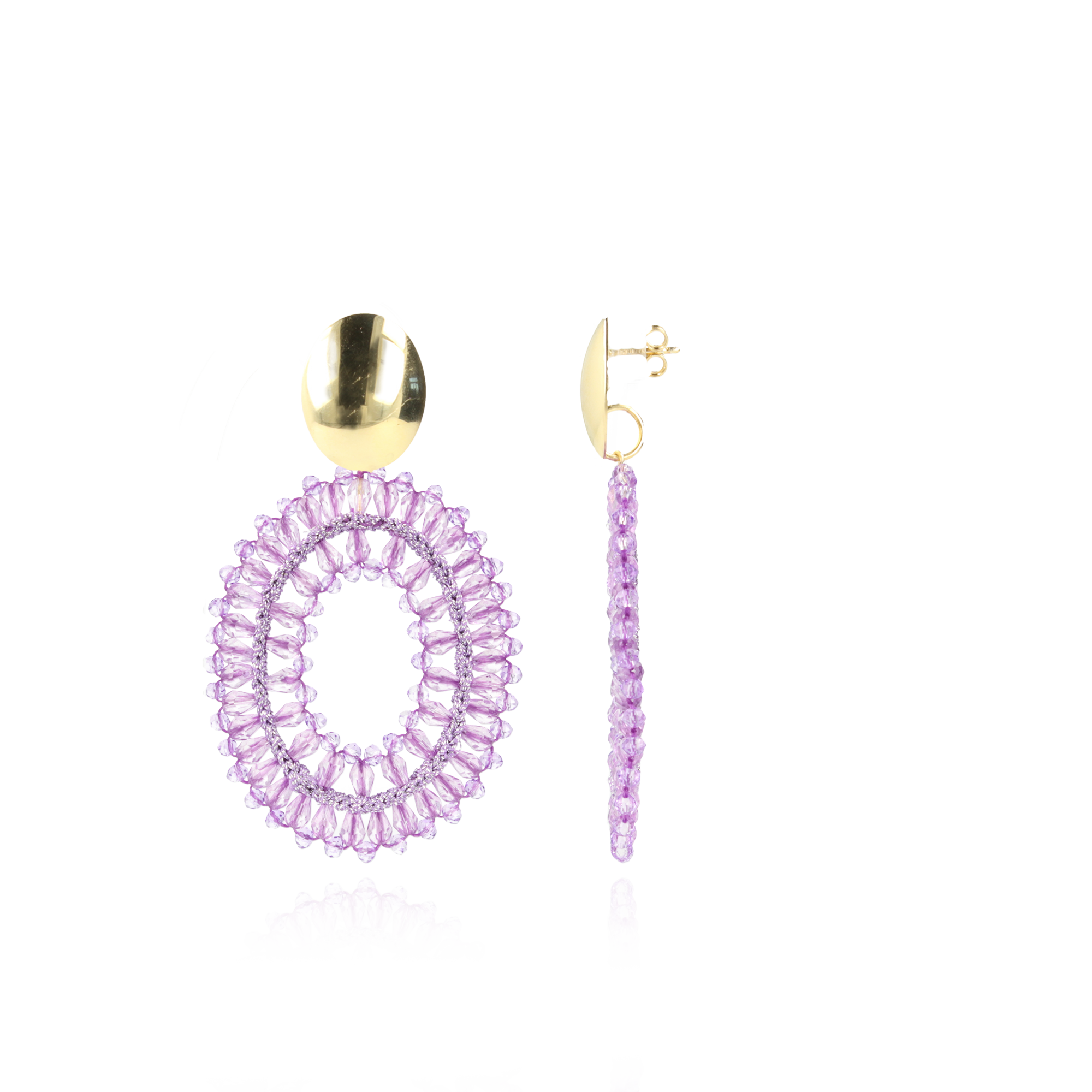 Paarse Oorbellen Ovaal Noa Llott-theme.productDescriptionPage.SEO.byTheBrand