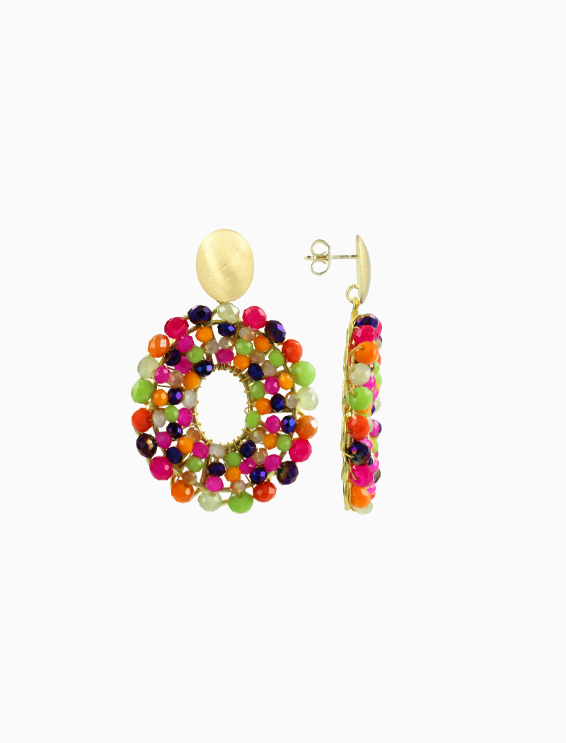 Fall Multi Mix Earrings Mia Open Oval S