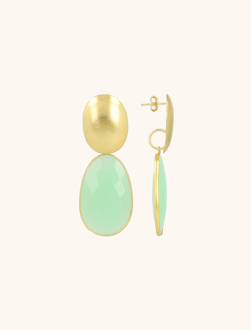 Mint Earrings Doris Framed Oval  