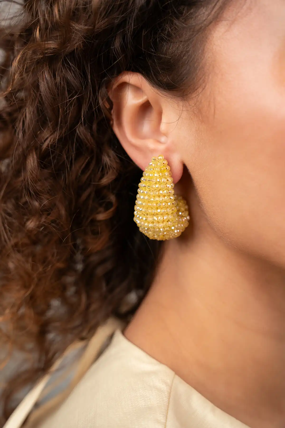 Lemon Oorbellen Nadine Teardrop Creole M
