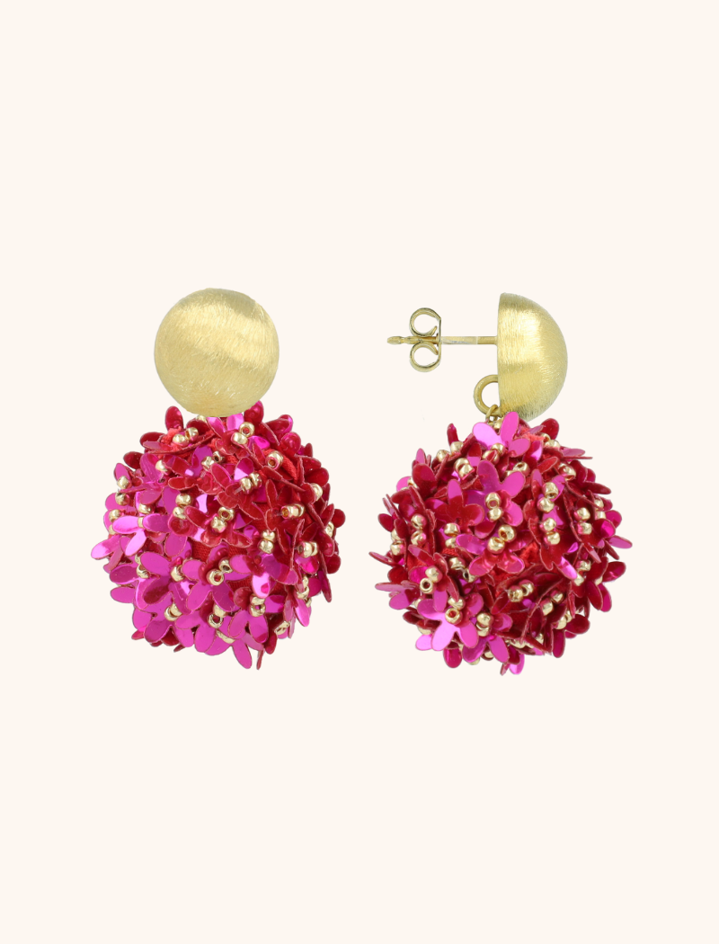 Fuchsia Earrings Daisy Globe L Flower
