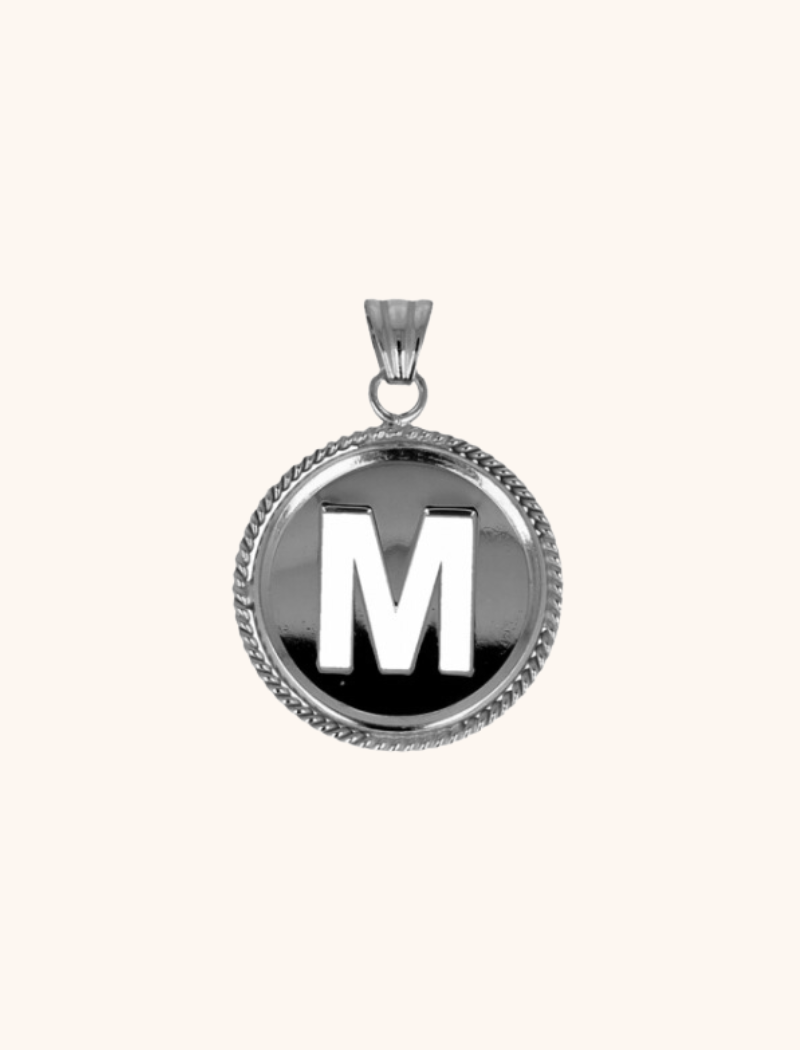 Zilveren Initial Medallion pendantlott-theme.productDescriptionPage.SEO.byTheBrand