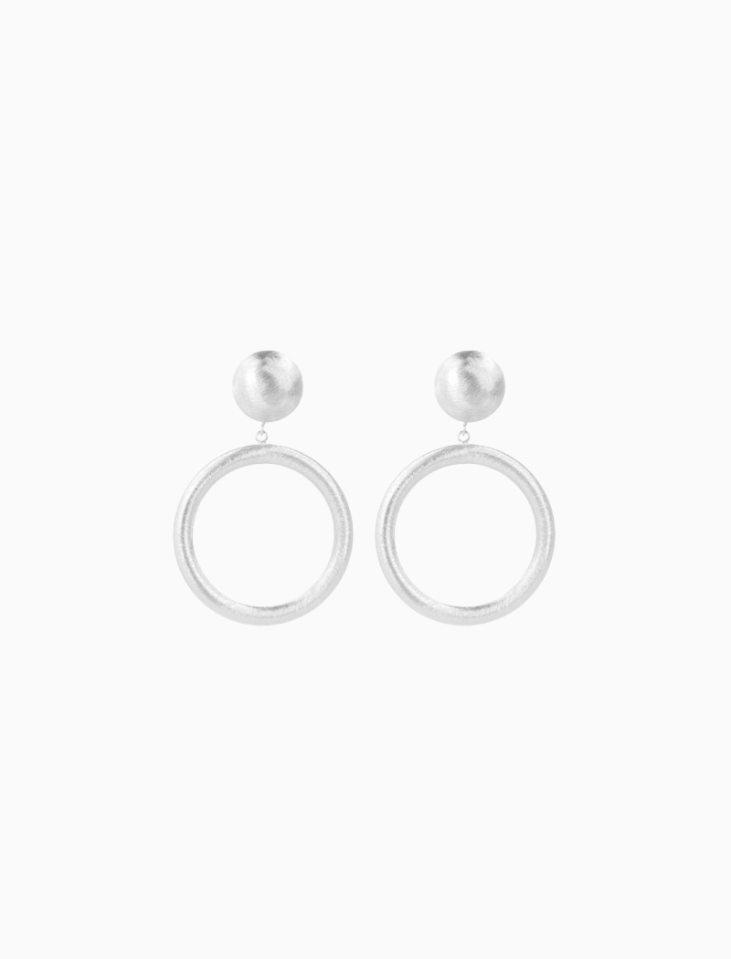  Ohrringe Classic Hoop Brushed