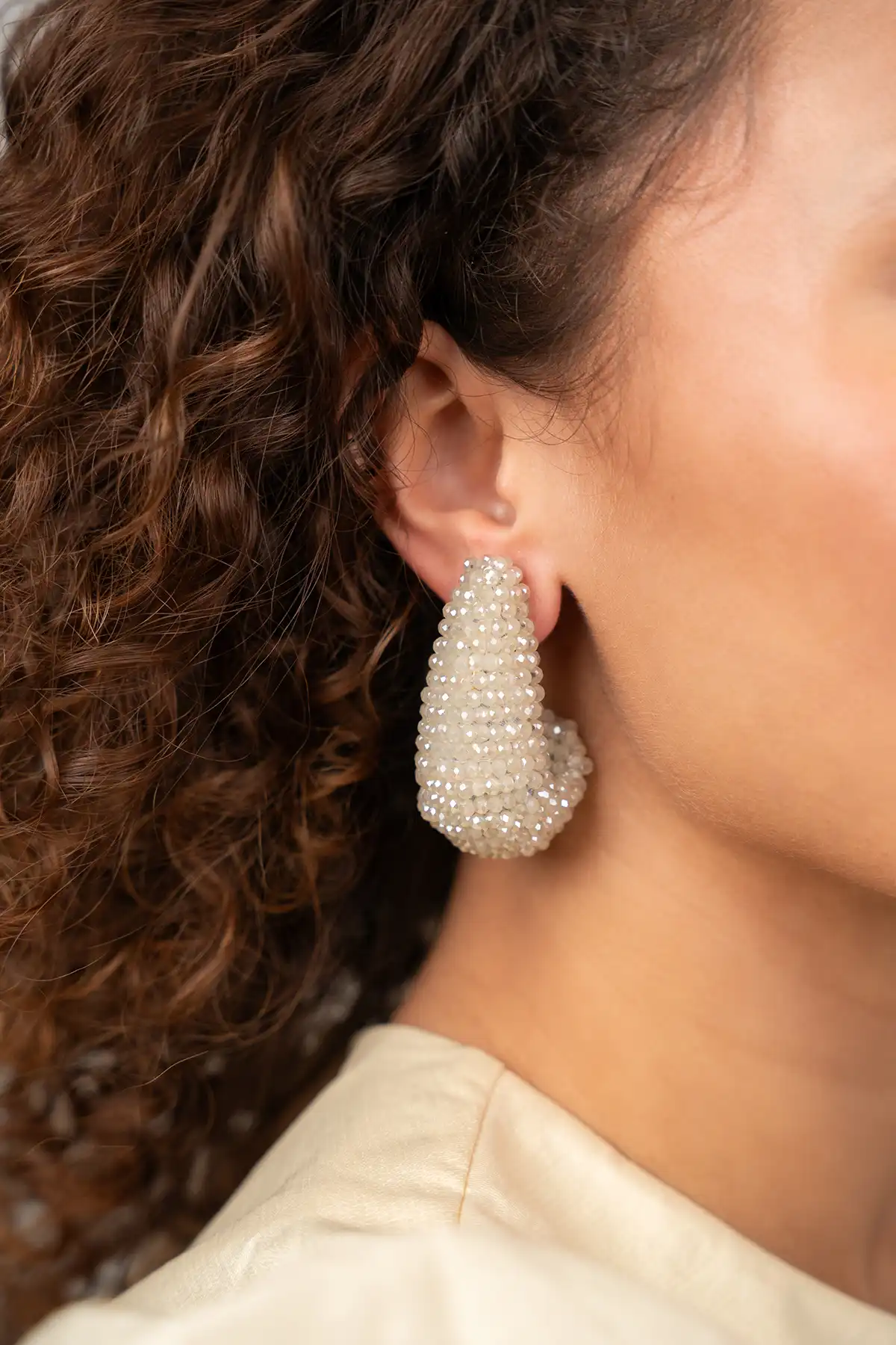 Nude Oorbellen Nadine Teardrop Creole Mlott-theme.productDescriptionPage.SEO.byTheBrand