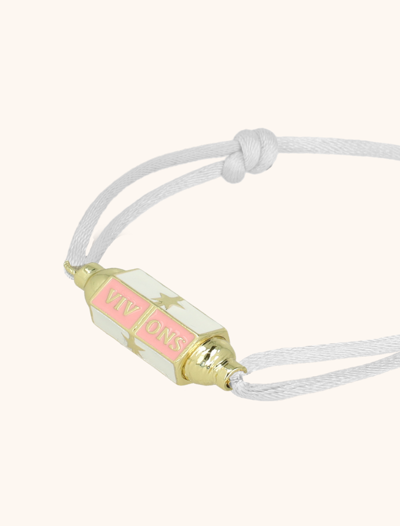 Ketting Satin Viv Ons Charm - Roze/Wit lott-theme.productDescriptionPage.SEO.byTheBrand