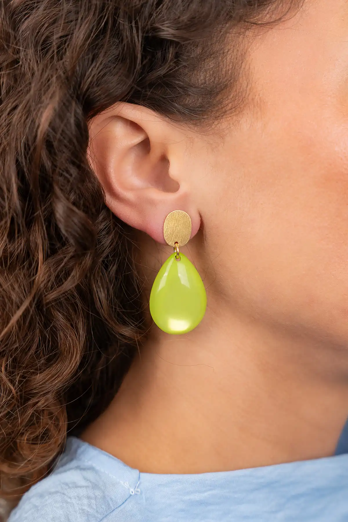 Lime Ohrringe Bliss Tropfen S