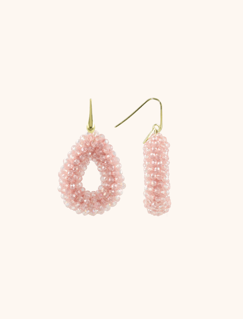 Soft Pink Earrings Berry Drop S