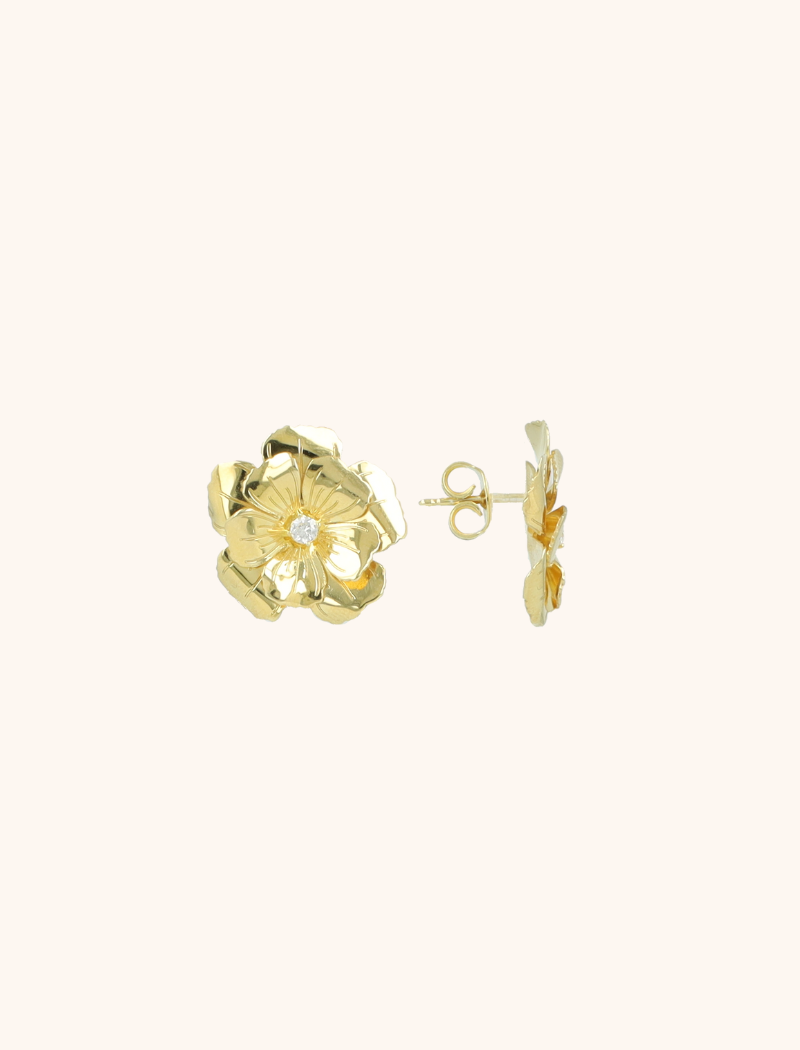 Gold Oorbellen Senna Flower S