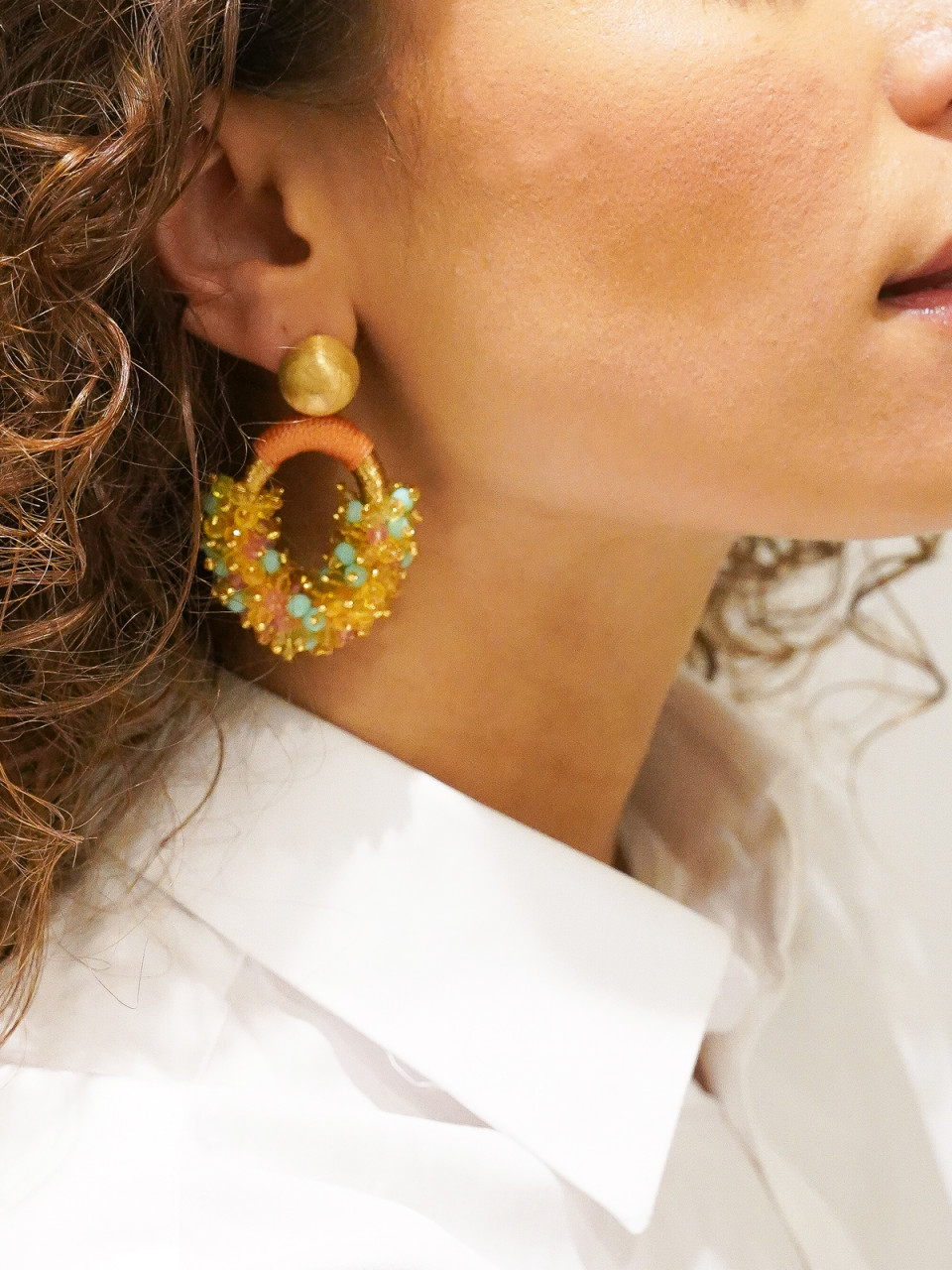 Multicolor Soft Oorbellen Eve Ovaal M