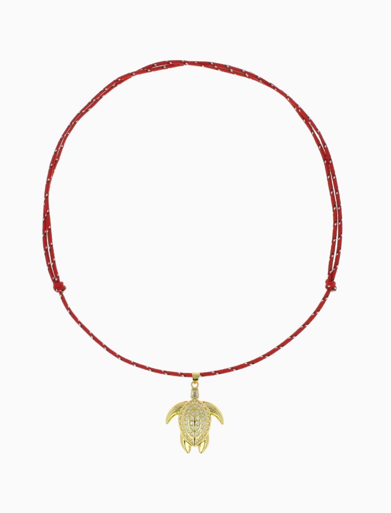 Necklace Turtle Shine Bright – Red