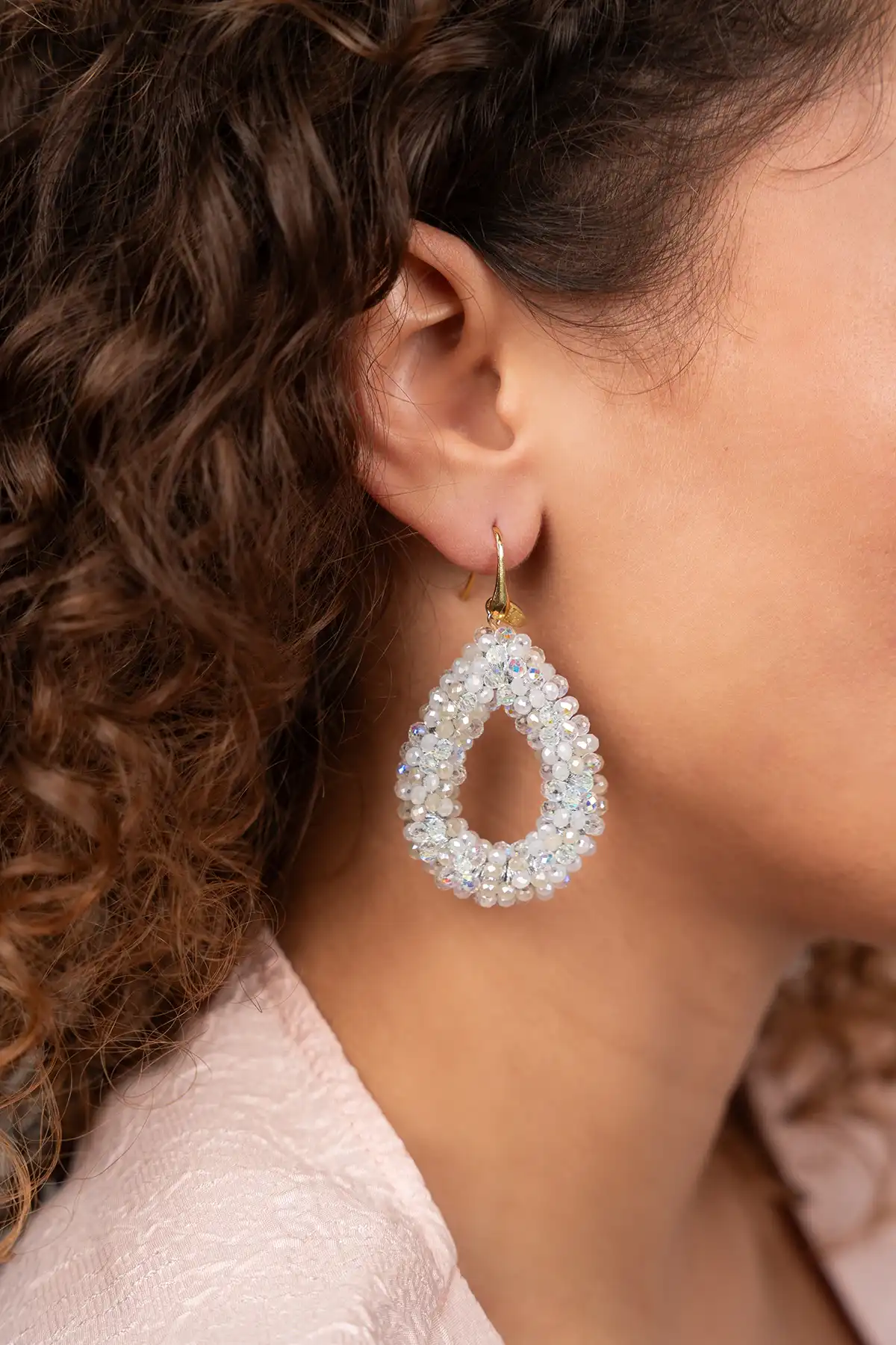 Silver Mix Oorbellen Berry Drop L