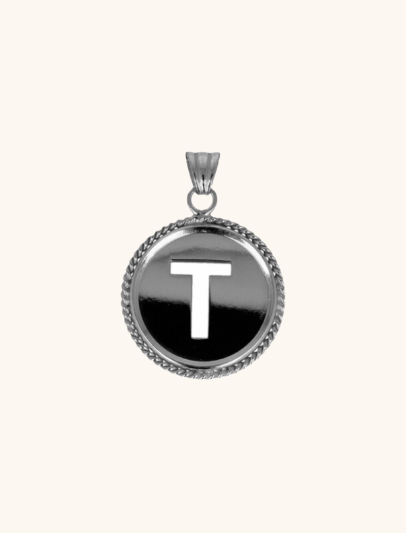Zilveren Initial Medallion pendantlott-theme.productDescriptionPage.SEO.byTheBrand