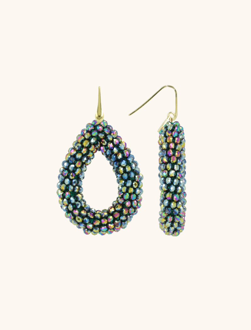 Disco Purple Earrings Berry Drop L