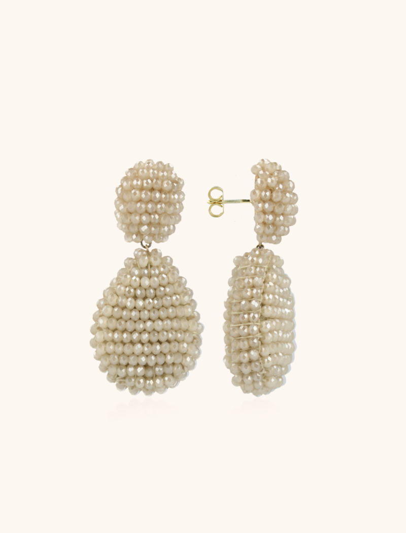 Beige Earrings Kenza Glassberry Drop S