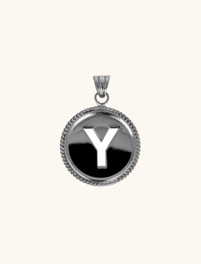 Zilveren Initial Medallion pendantlott-theme.productDescriptionPage.SEO.byTheBrand