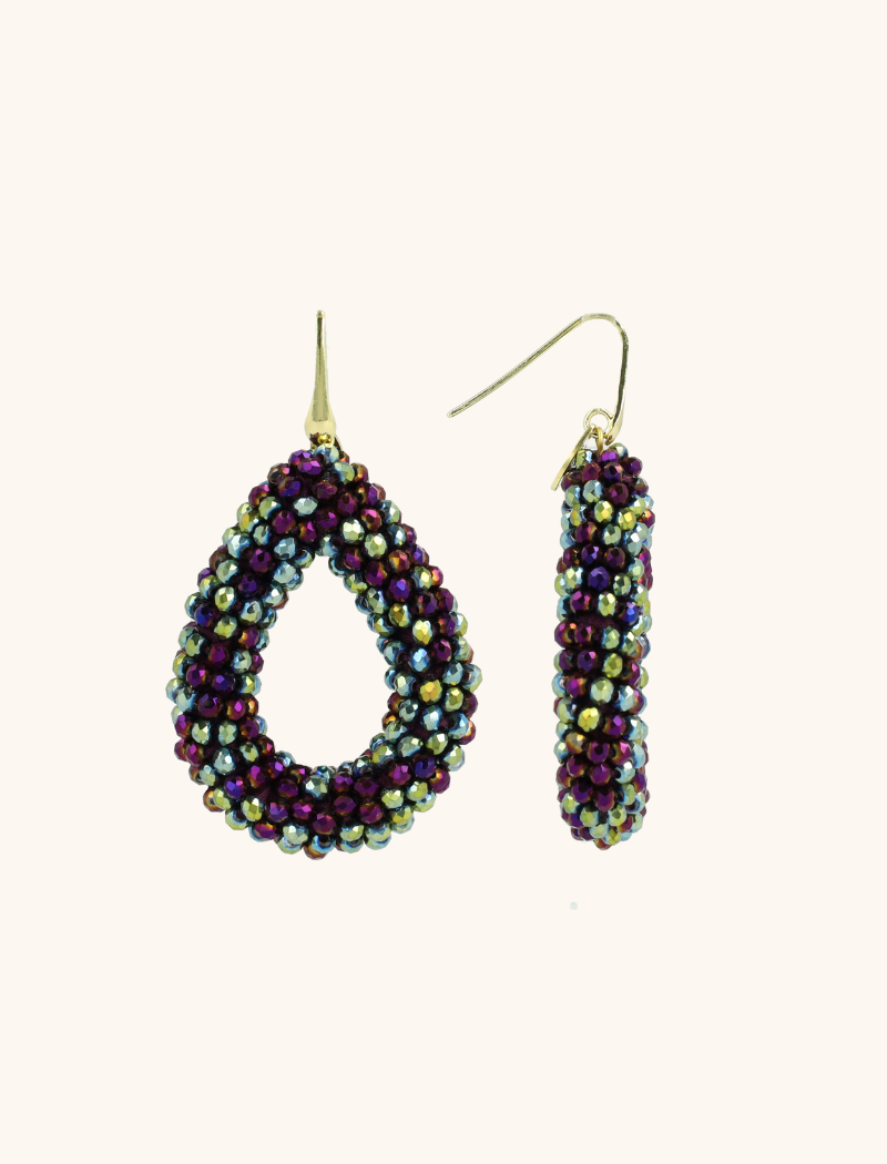 Metallic Green Purple Earrings Berry Drop Llott-theme.productDescriptionPage.SEO.byTheBrand