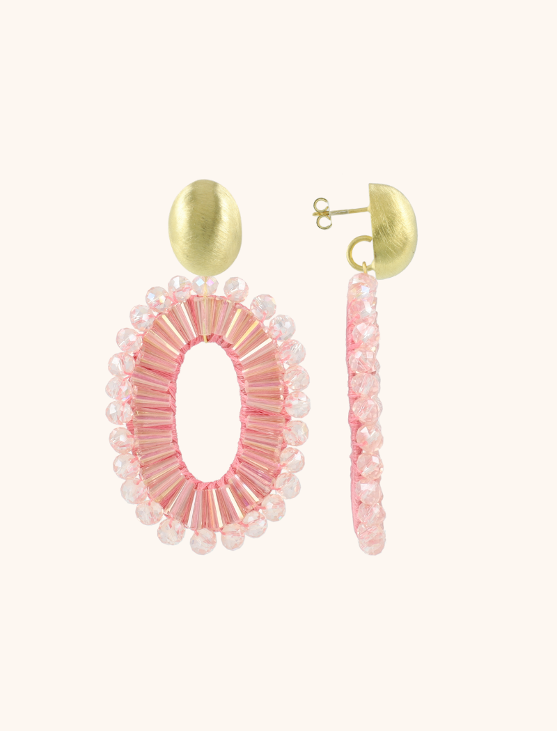 Pink Earrings Ann-Mary Oval Doublelott-theme.productDescriptionPage.SEO.byTheBrand