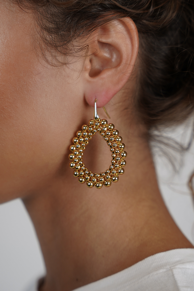 Gold colored Earrings Nouk Drop Deluxe L