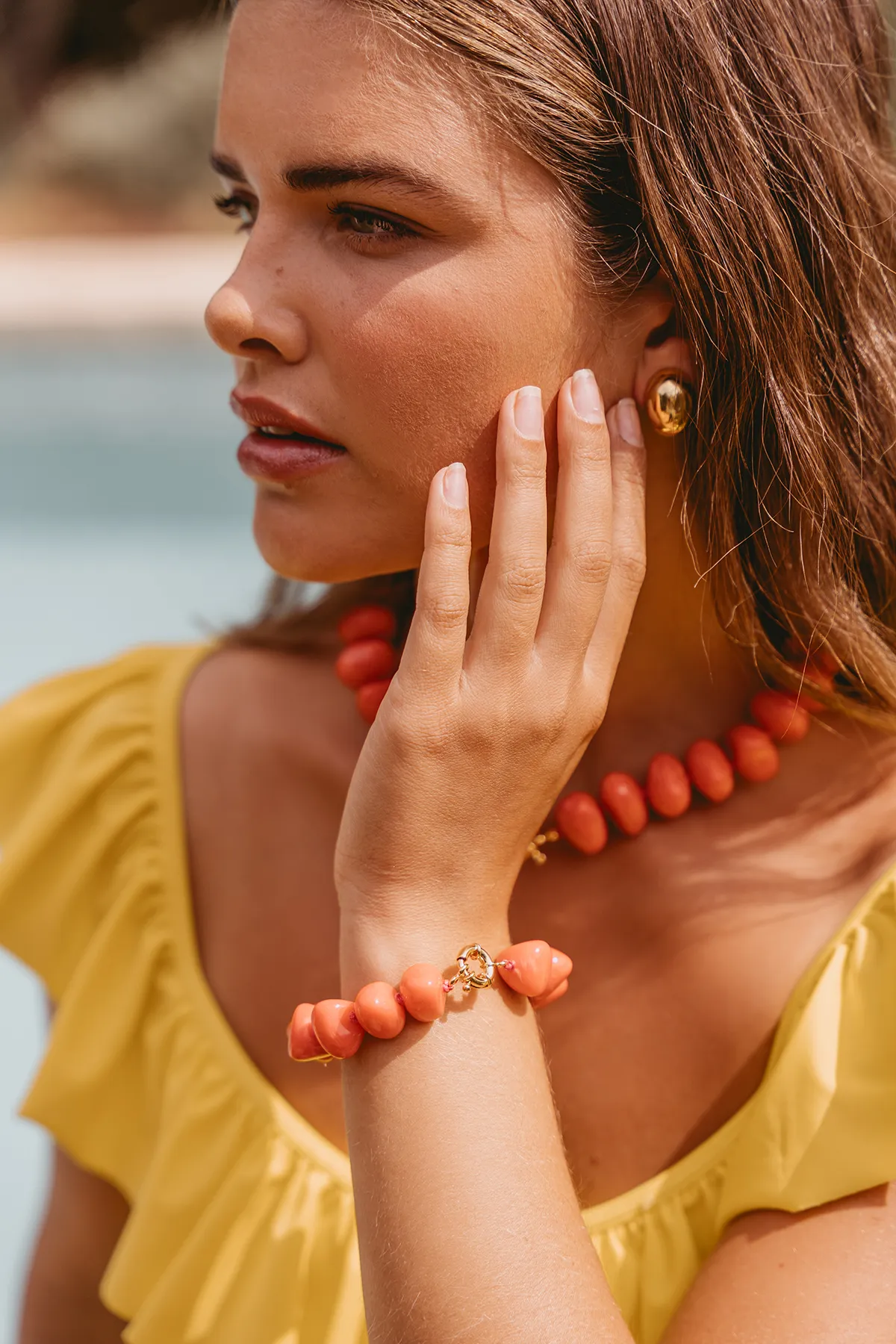 Red Bracelet Nima With Small Stoneslott-theme.productDescriptionPage.SEO.byTheBrand