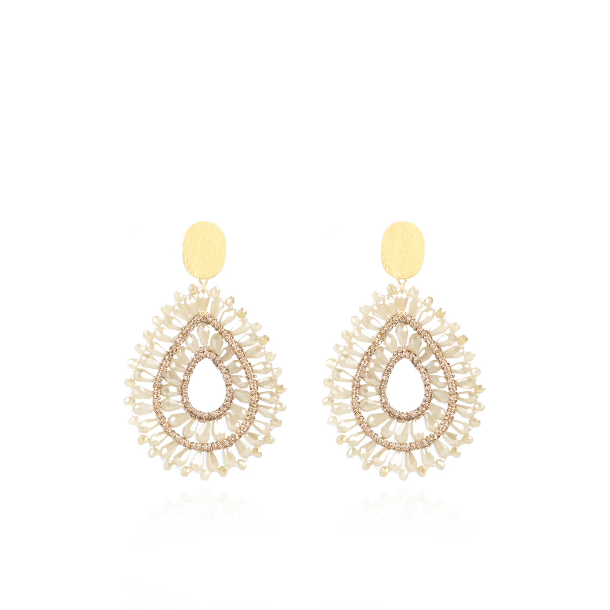Nude Oorbellen Silk Drop Double Crystal lott-theme.productDescriptionPage.SEO.byTheBrand