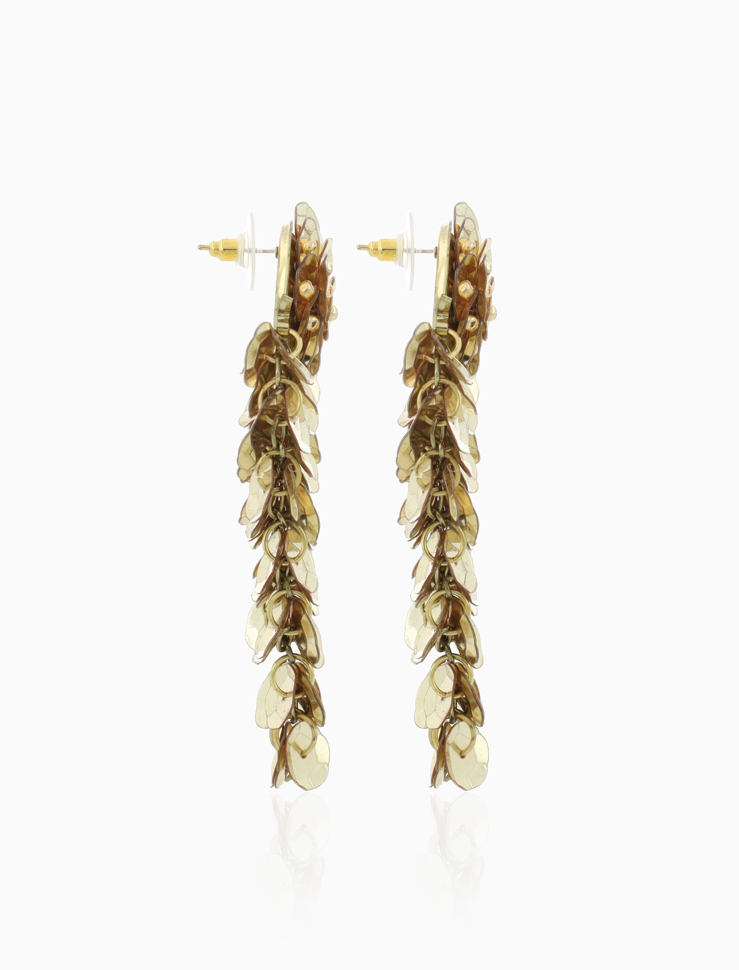 Goldfarbene Ohrringe Daantje Cup Waterfall L