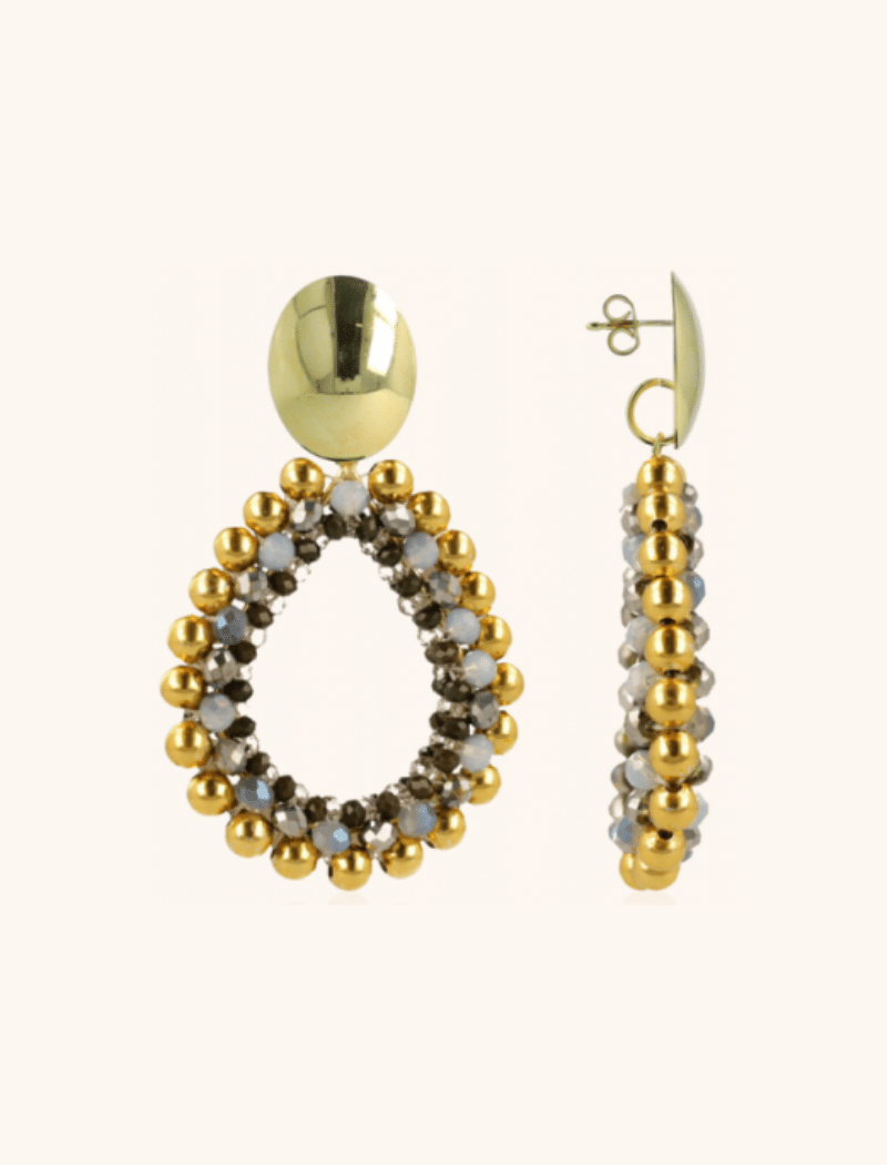 Green Earrings Nouk Drop Deluxe L