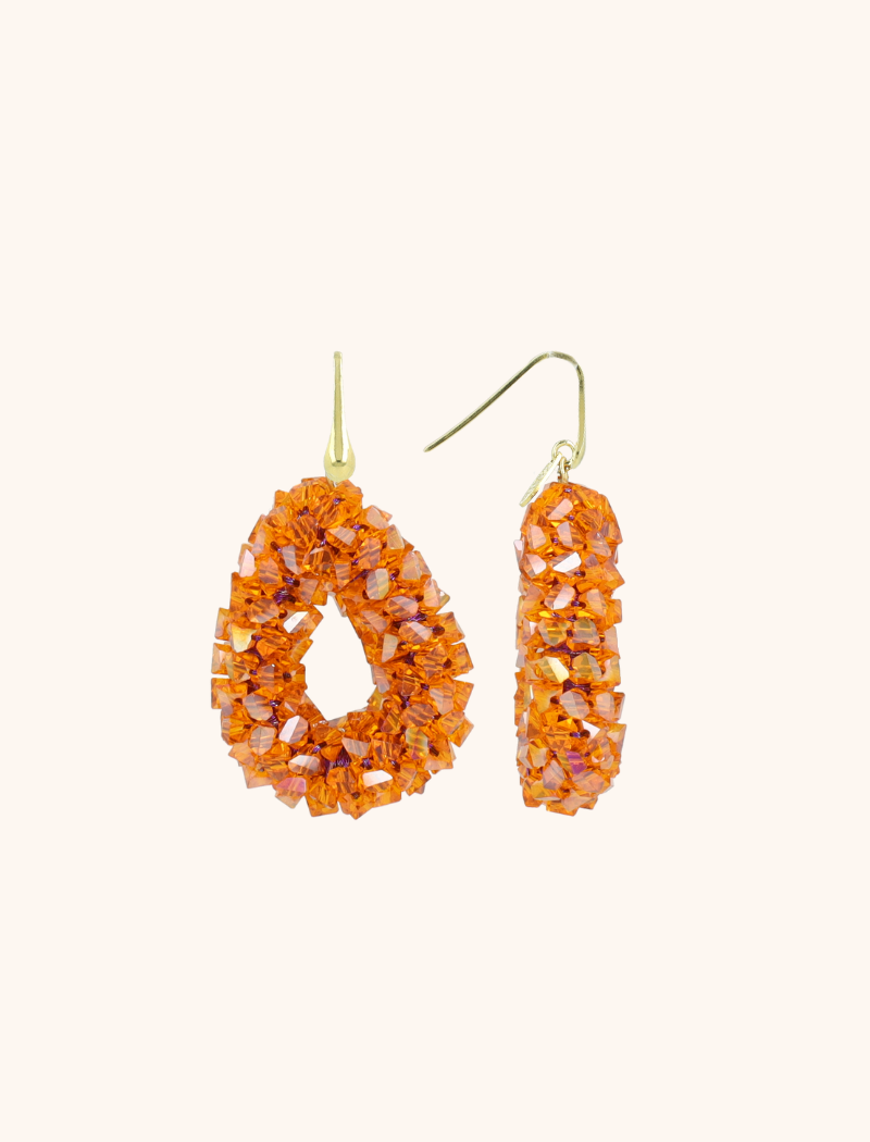 Orange Ohrringe Marieke Drop S Raw  