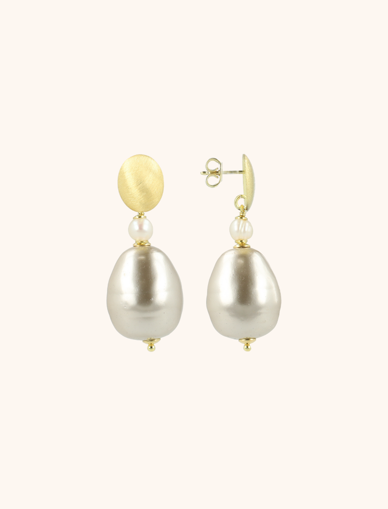 Champagne Oorbellen Parel Mother Earth Llott-theme.productDescriptionPage.SEO.byTheBrand