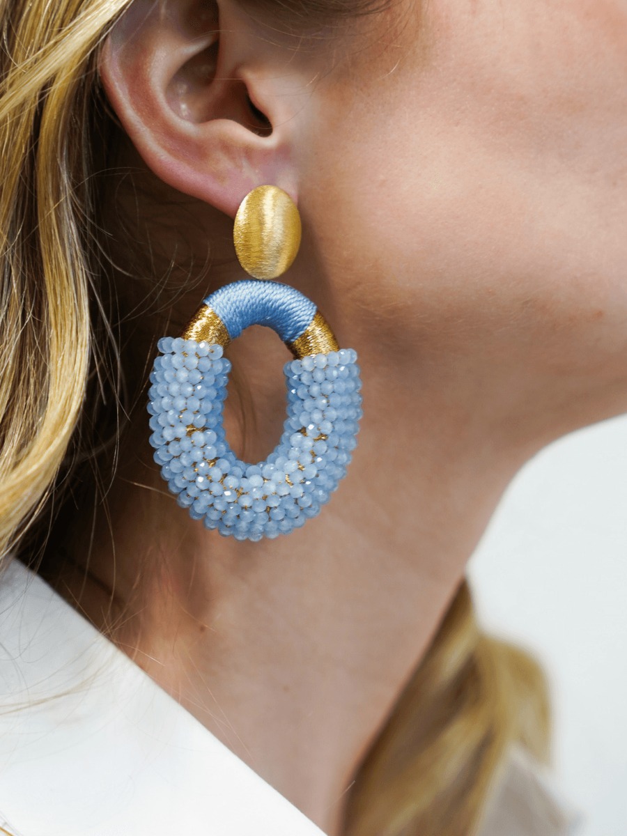 Baby Blue Earrings Yara Glassberry Oval Llott-theme.productDescriptionPage.SEO.byTheBrand