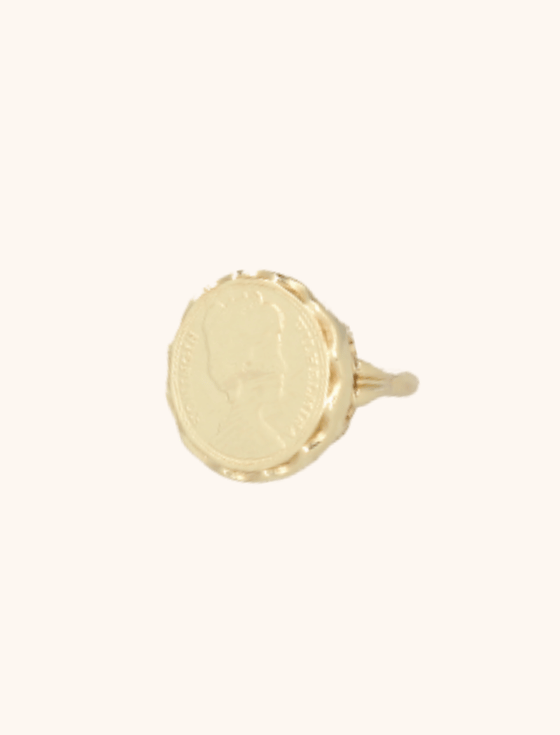 Classic ring vintage coin